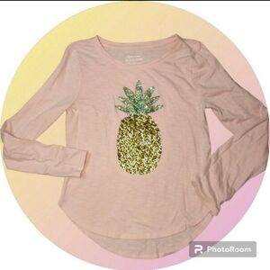 Flip sequin pineapple shirt 10/12